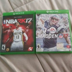 NBA 2k17 & Madden 17